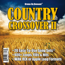 Load image into Gallery viewer, Country &amp; Crossover Drum Loops Vol. 2