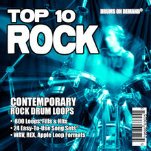 Load image into Gallery viewer, Top 10 Rock Drum loops