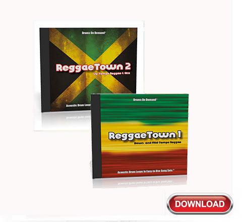 Reggae Drum Loops Bundle -- ReggaeTown Volumes 1 and 2